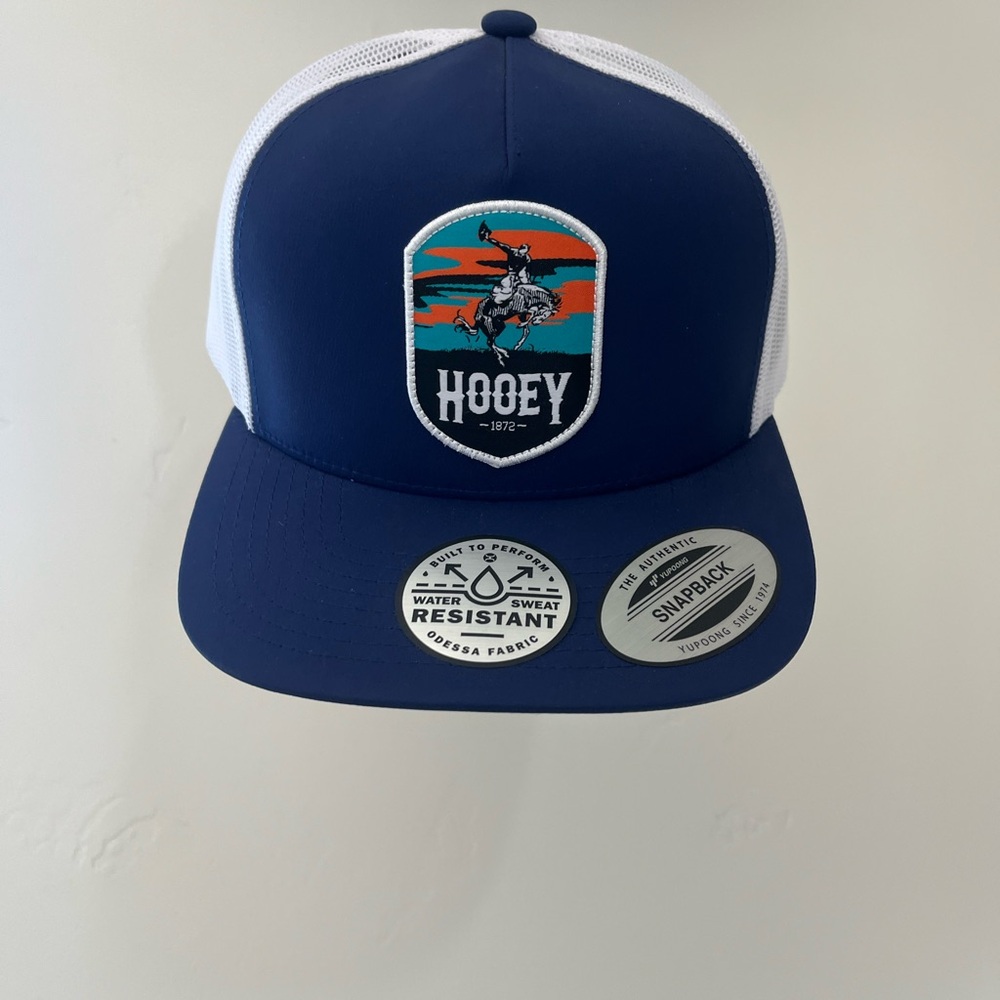 Hooey Navy and White Logo Snapback